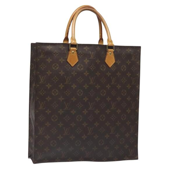 LOUIS VUITTON Monogram Sac Plat Hand Bag M51140 - Picture 1 of 16